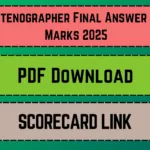 SSC Stenographer Final Answer Key & Marks 2025_20250405_103648_0000